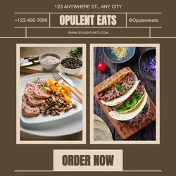 Opulent Eats Restaurant Instagram Post
