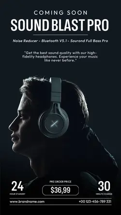 Electronic Headphone Product Display Insta Story