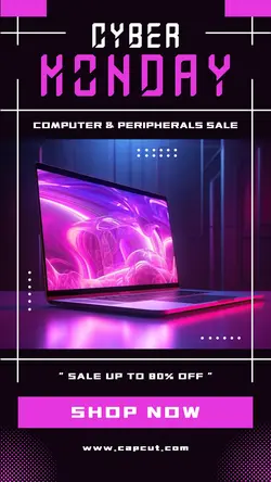 Cyber Monday Computer Sale for Instagram Story