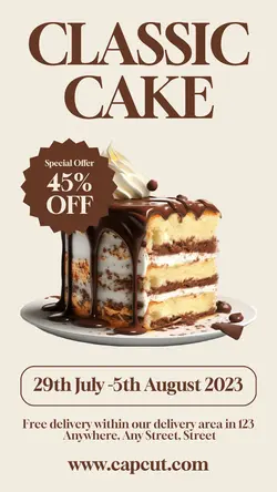Food Cake Promotion Instagram Story