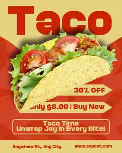 Food Taco Promotion Instagram Portrait