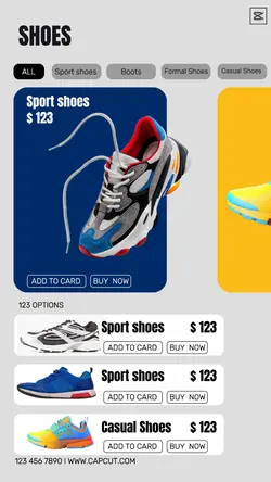 Clothing & Shoes Landing Page Website Instagram St