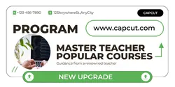Internet MASTER TEACHER Branding Minimalist