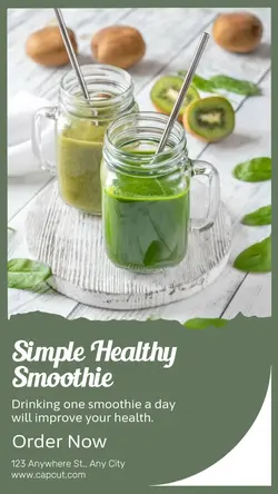 foods & bavarage smoothie display