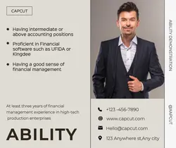 Business Ability demonstration  curriculum vitae