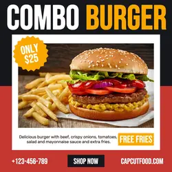 Combo Burger Promotion