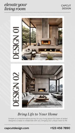 Household Interior Design Instagram Story