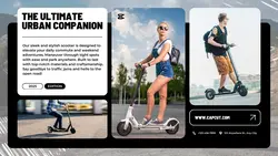 Electronics Scooter Product Display Twitter Post