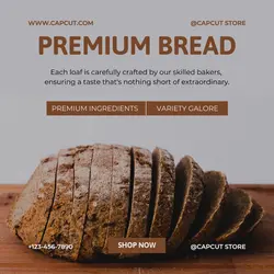 Food and Beverage Premium Bread Instagram Post