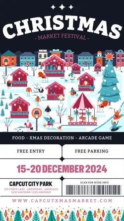 CHRISTMAS MARKET DARK BLUE