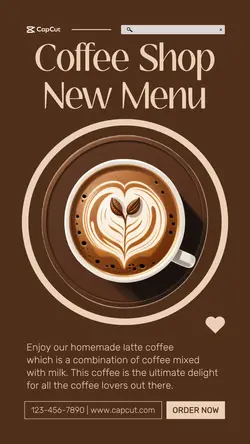 Coffee Shop New Menu Tiktok Post