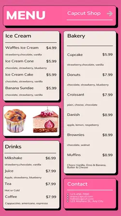 Food Bakery Menu Instagram Story