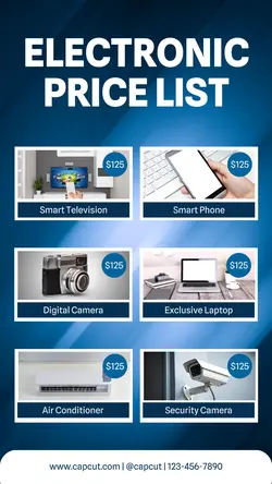 Electronic Price List Instagram Story
