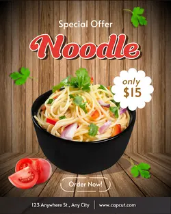 Noodle Food Promotion Instagram Post