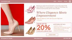 fashion high heels promotion facebook ads
