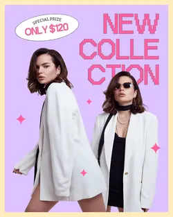 Pastel Purple Fashion Sales Instagram Post