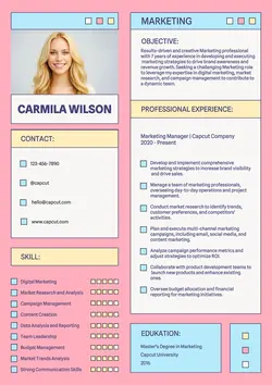 Business Resume Marketing