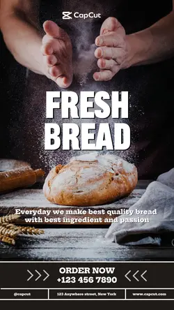 Fresh Bread Instagram Story