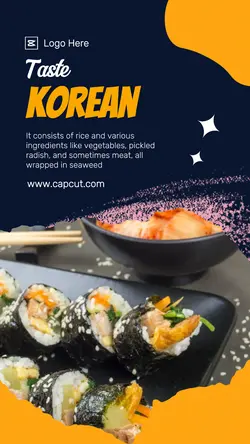 Korean Food Product Display Instagram Post