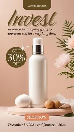 Luxury Skin care Instagram Story