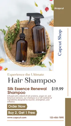 Beauty Hair Shampoo Promotion Instagram Story