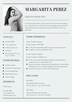 Business Resume Creative Designer