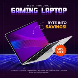 E-commerce Electronics - Hero Image -  Laptop