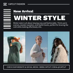 Fashion Winter Style Instagram Post
