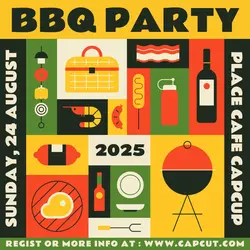 Other Event BBQ Party Promotion Instagram Post Flat Modern