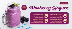 E-Commerce Food Blueberry Yogurt Detail Page