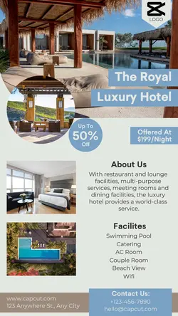 Gray Luxury Hotel Minimalist Display