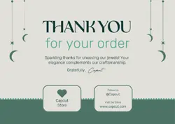 Non-marketing Personal Cards Thank You Card