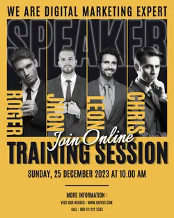 Training Session Marketing Flyer Instagram Potrait