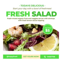 Salad Promotion Instagram Post