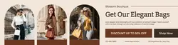 Woman's Bag Promotion LinkedIn Banner