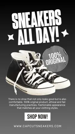 Sneakers Product Display TikTok Post