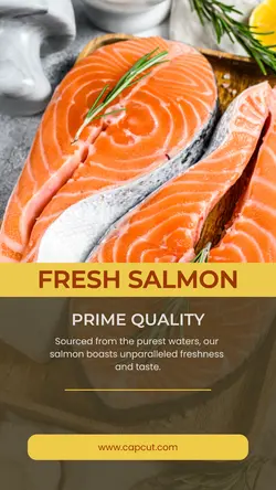Food & Beverage Fresh salmon Prime Quality