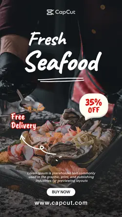 Instagram Story Fresh Seafood