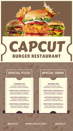 food and Beverage sales promotion instagram story outline style