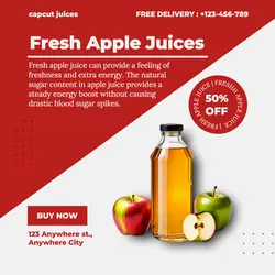 Food and Beverage apple juices insta post