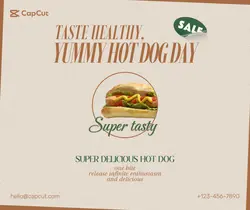 Foods Blogger sharing Hot dog weak marketing