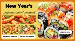 New Years Japanese Food Festival Promotion