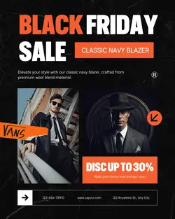 Black Friday Sale Instagram Post Portrait