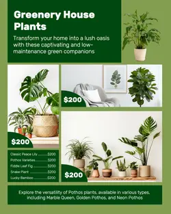 Household Greenery House Plants Display