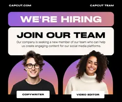 Business We're Hiring Facebook Post