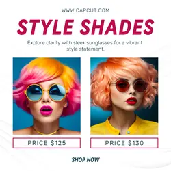 Glasses Product Display Instagram Post