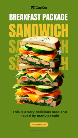 Food Sandwich Promotion Instagram Story