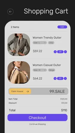 2024hot Shopping Cart Women's Clothes