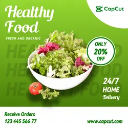 Healthy Food Salad Template
