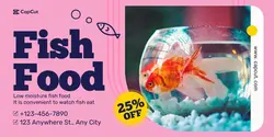 Pet Fish Food display cute style